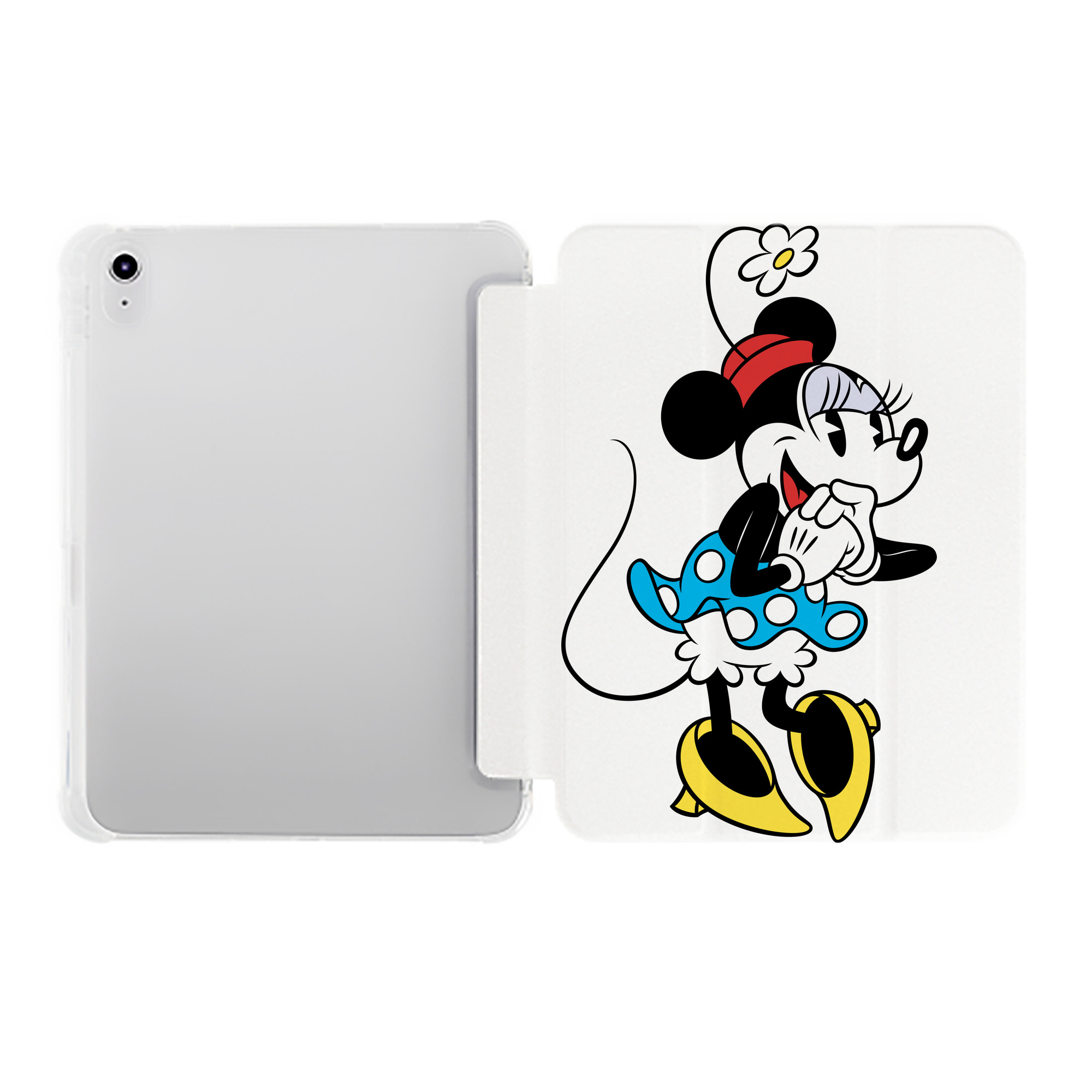 （画像用） ミッキーマウス Mickey Mouse IPad ケース ペン収納付き 三つ折りスタンド PUレザー×シリコン 対応機種9.5/10.5/10.9インチ